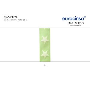 5156-Rollo CINTA SWITCH Ancho 25mm. 20m. CON ALAMBRE