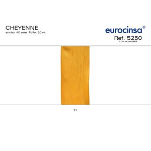 5250-Rollo CINTA CHEYENNE Ancho 40mm. 20m. CON ALAMBRE
