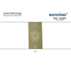 5450-Rollo CINTA WINTERTIME Ancho 40mm. 25m.