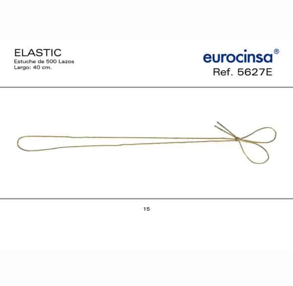 5627E-Caja 500 LAZOS ELÁSTICOS Ancho 01mm. 40cm