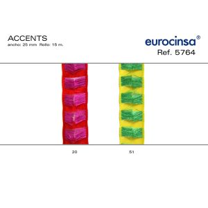 5764-Rollo CINTA ACCENT Ancho 25mm. 15m.