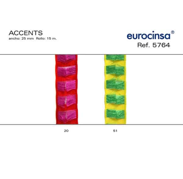 5764-Rollo CINTA ACCENT Ancho 25mm. 15m.