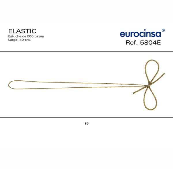 5804E-Caja 500 LAZOS ELÁSTICOS Ancho 02mm. 40cm.