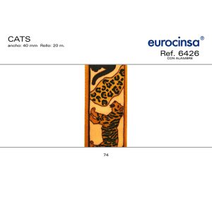 6426-Rollo CINTA CATS Ancho 40mm. 20m. CON ALAMBRE