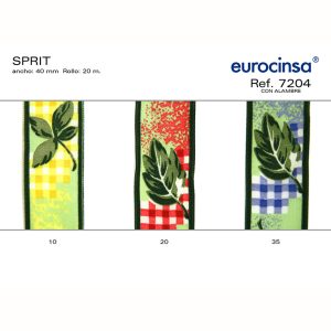 7204-Rollo CINTA SPRIT Ancho 40mm. 20m. CON ALAMBRE