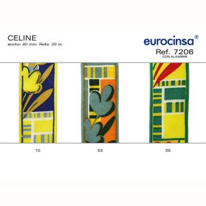7206-Rollo CINTA CELINE Ancho 40mm. 20m. CON ALAMBRE