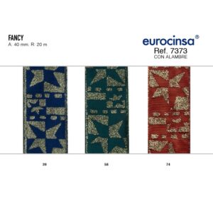 7373-Rollo CINTA FANCY Ancho 40mm. 20m. CON ALAMBRE