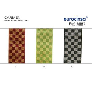 8557-Rollo CINTA CARMEN Ancho 40mm. 15m. CON ALAMBRE