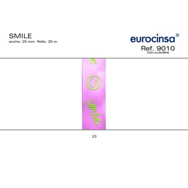 9010-Rollo CINTA SMILE Ancho 25mm. 25m. CON ALAMBRE