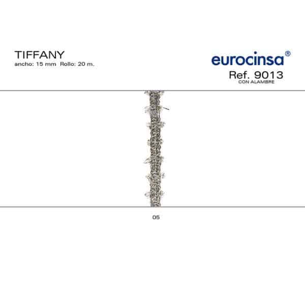 9013-Rollo CINTA TIFFANY Ancho 15mm. 20m. CON ALAMBRE