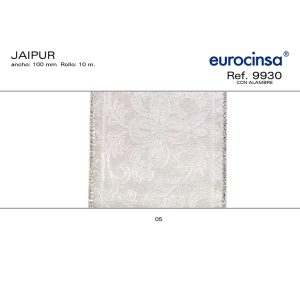 9930-Rollo CINTA JAIPUR Ancho 100mm. 10m. CON ALAMBRE