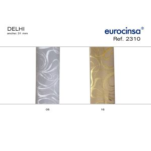 2310-Bolsa 50 LAZOS AUTOMÁTICOS METALIZADOS DISEÑO DELHI Ancho 31mm.