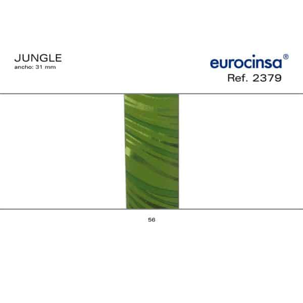 2379-Bolsa 50 LAZOS AUTOMÁTICOS METALIZADOS DISEÑO JUNGLE Ancho 31mm.