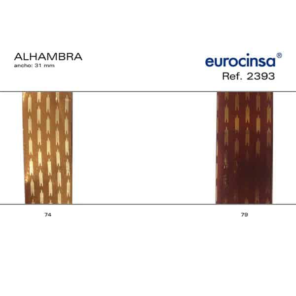 2393-Bolsa 50 LAZOS AUTOMÁTICOS METALIZADOS DISEÑO ALHAMBRA Ancho 31mm.