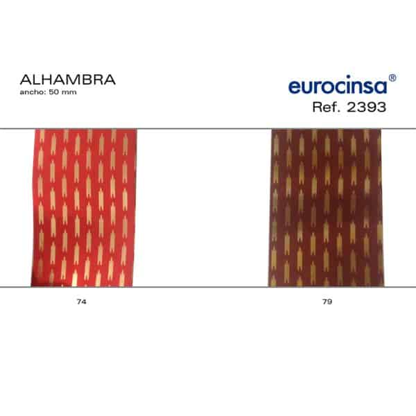 2393-Bolsa 50 LAZOS AUTOMÁTICOS METALIZADOS DISEÑO ALHAMBRA Ancho 50mm.