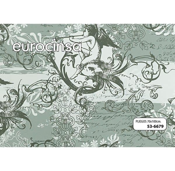 536679-PLIEGO PAPEL FANTASIA NAVIDAD 70x100cm.