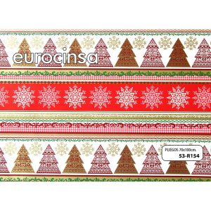 53R154-PLIEGO PAPEL FANTASIA NAVIDAD 70x100cm.