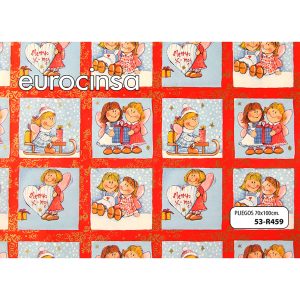 53R459-PLIEGO PAPEL FANTASIA NAVIDAD 70x100cm.