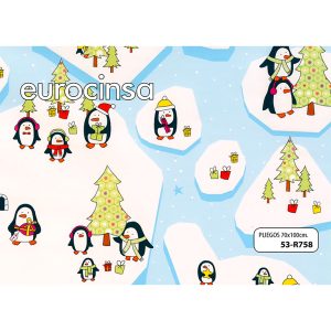 53R758-PLIEGO PAPEL FANTASIA NAVIDAD 70x100cm.