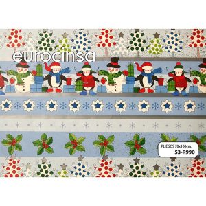 53R990-PLIEGO PAPEL FANTASIA NAVIDAD 70x100cm.