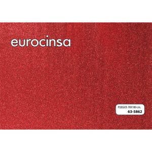 5862-PAPEL ESPECIAL PURPURINA ROJO 70x100cm.