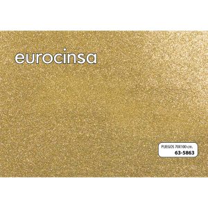 5863-PAPEL ESPECIAL PURPURINA ORO 70x100cm.