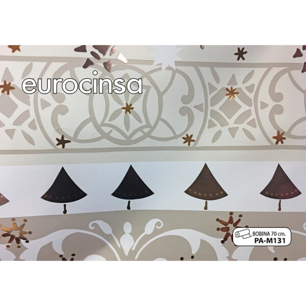 PAM131-Bobina PAPEL METALIZADO FANTASÍA NAVIDAD 70cm. x 11,1-12,1kg.