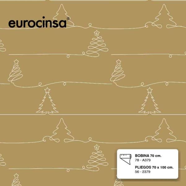 2379-PLIEGO PAPEL FANTASIA NAVIDAD 70x100 cm.