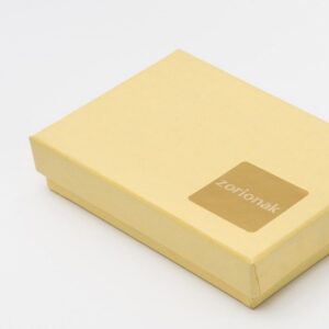 ET014-Rollo ETIQUETAS ZORIONAK FONDO ORO IMPRESIÓN PELÍCULA ORO 30 x 30mm. 500ud.