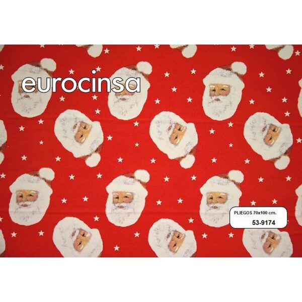 539174-PLIEGO PAPEL FANTASIA NAVIDAD 70x100cm.