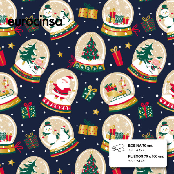 2474-PAPEL FANTASIA NAVIDAD