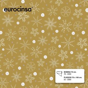 78P260-BOBINA PAPEL FANTASIA NAVIDAD 50 metros 62CM.