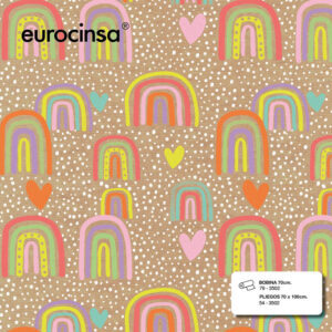 3502-PAPEL KRAFT OSCURO CON DISEÑO