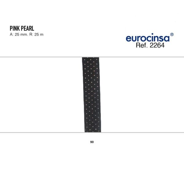 2264-Rollo CINTA PINK PEARL Ancho 25mm. 25m.