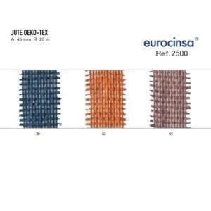 2500bis-Rollo CINTA JUTE OEKO-TEX Ancho 45mm. 25m.