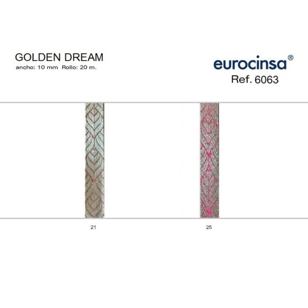 6063-Rollo CINTA GOLDEN DREAM Ancho 10mm. 20m.