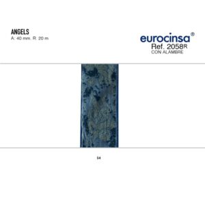 2058R-Rollo CINTA ANGELS Ancho 40mm. 20m. CON ALAMBRE