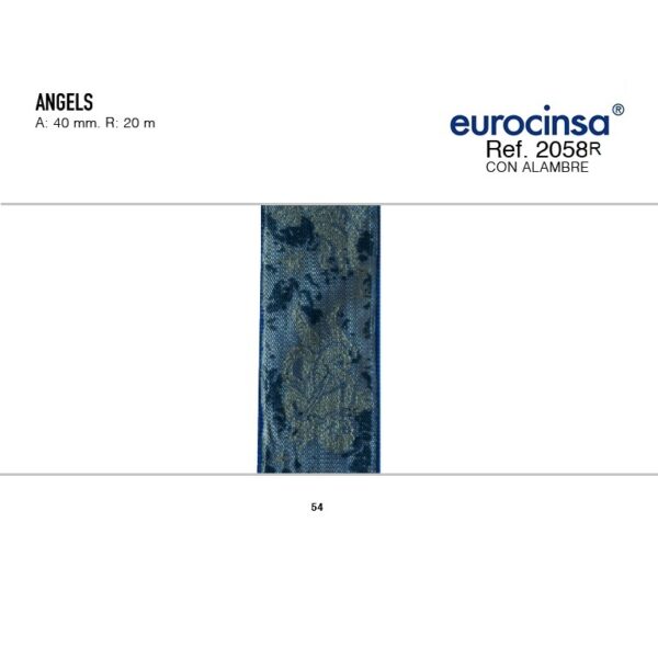2058R-Rollo CINTA ANGELS Ancho 40mm. 20m. CON ALAMBRE