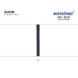 3076-Rollo CINTA GOLDSTONE Ancho 40mm. 25m. CON ALAMBRE