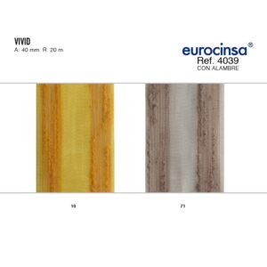 4039-Rollo CINTA VIVID Ancho 40mm. 20m. CON ALAMBRE