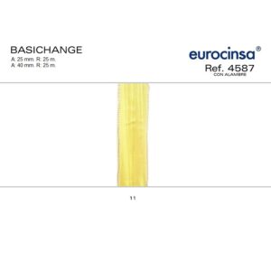 4587-Rollo CINTA BASIC-HANGE Ancho 25/40mm. 25m. CON ALAMBRE