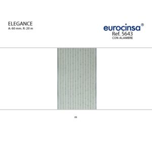5643-Rollo CINTA ELEGANCE Ancho 60mm. 20m. CON ALAMBRE