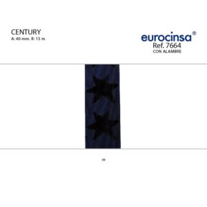 7664-Rollo CINTA CENTURY Ancho 40mm. 15m. CON ALAMBRE