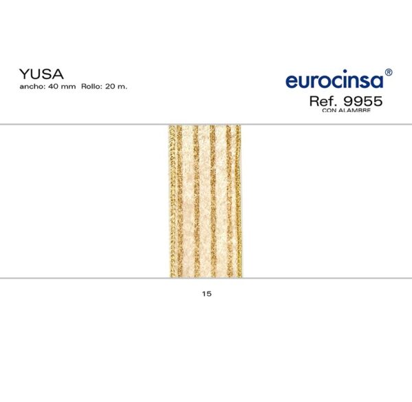 9955-Rollo CINTA YUSA A-40mm. C-15 20m. CON ALAMBRE