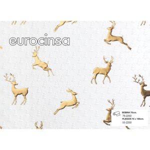 2250- PAPEL ESPECIAL KRAFT BLANCO NAVIDAD GOFRADO E IMPRESIÓN AL CALOR
