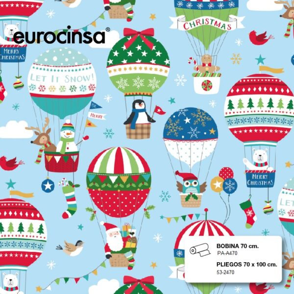 PAA470-PAPEL FANTASIA NAVIDAD